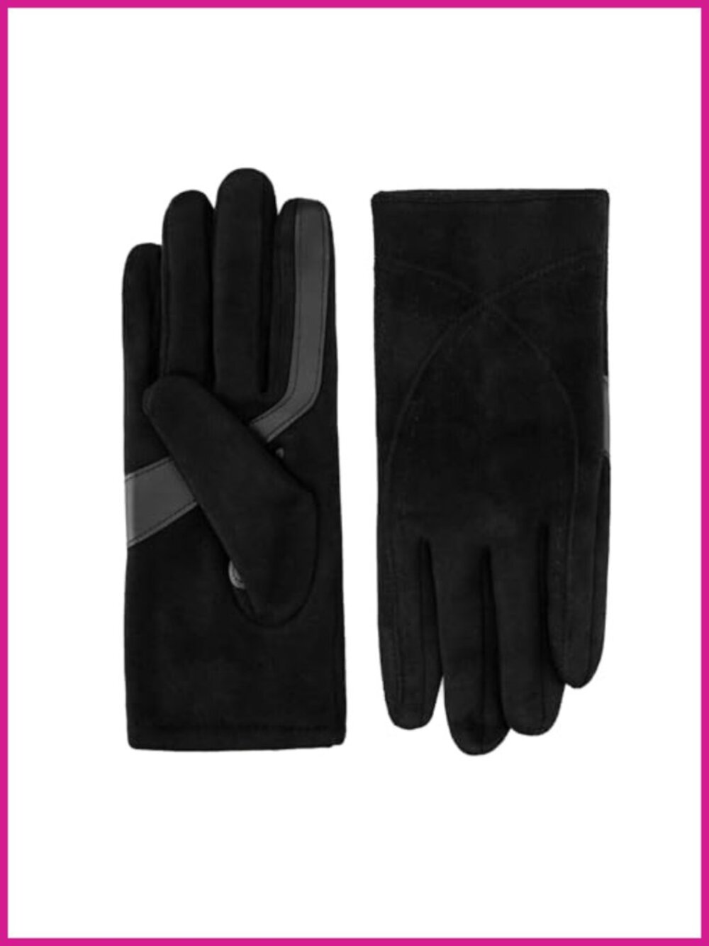 Water Repellent Touchscreen Microsuede Shortie Gloves